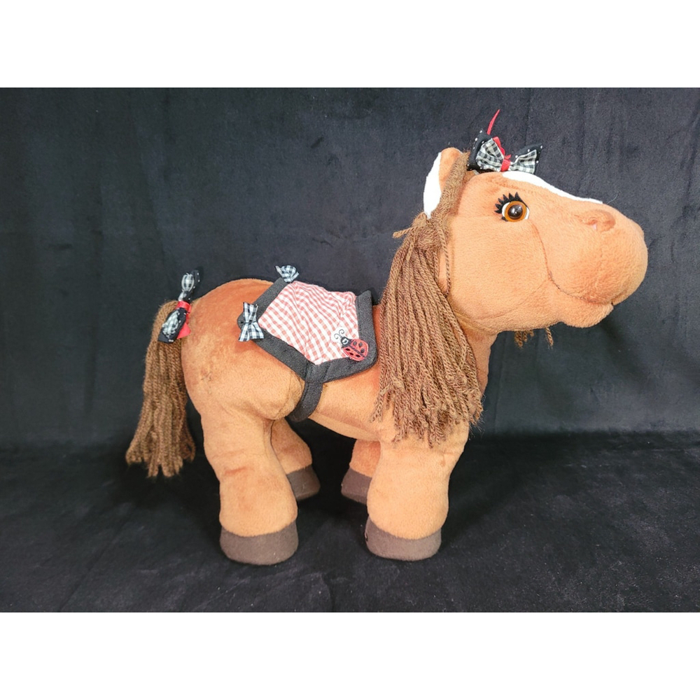 Cabbage Patch Kids Style N Care Pony Plush 2004 Horse Ladybug Braids